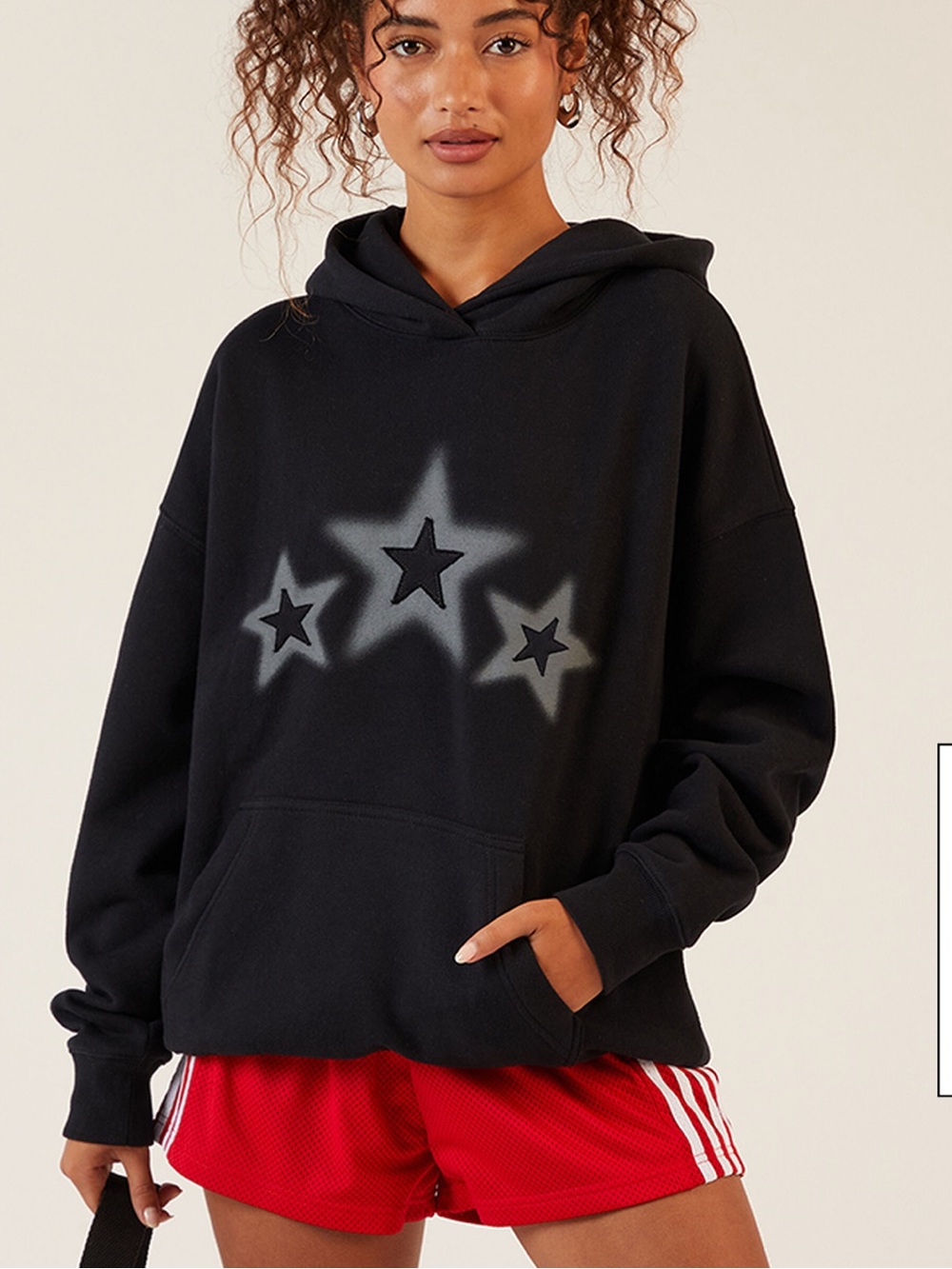 PacSun Black Hoodie with Star Graphic